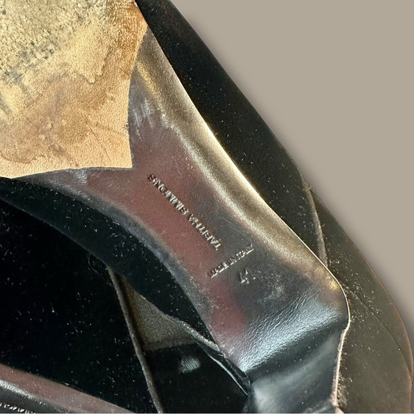 Tabitha Simmons ‘Kiki’ Black Velvet Ankle Boots Size 41 = U.S. Size 11 - Picture 13 of 16